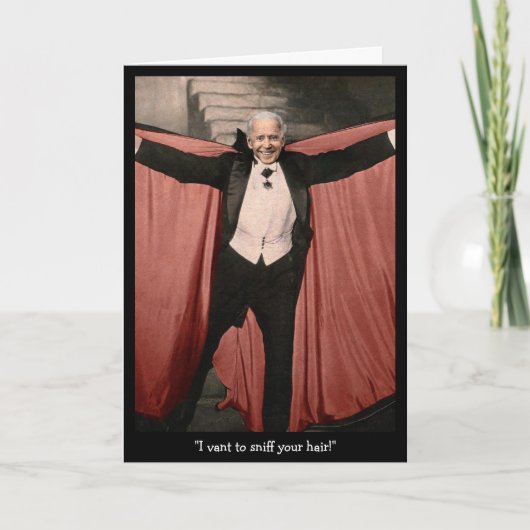 Joe Biden Customizable Halloween Card Feiertagskarte (Vorderseite)