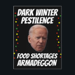 JOE BIDEN DARK WINTER CHRISTMAS POSTCARDS POSTKARTE<br><div class="desc">JOE BIDEN DARK WINTER POSTCARD</div>