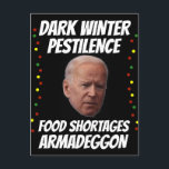 JOE BIDEN DARK WINTER CHRISTMAS POSTCARDS POSTKARTE<br><div class="desc">JOE BIDEN DARK WINTER POSTCARD</div>