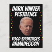 JOE BIDEN DARK WINTER CHRISTMAS POSTCARDS POSTKARTE (Vorderseite)