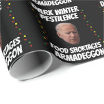 JOE BIDEN DARK WINTER CHRISTMAS WRAPPPAPIER GESCHENKPAPIER<br><div class="desc">JOE BIDEN DARK WINTER WRAPPER PAPIER</div>