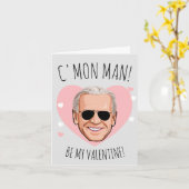 JOE BIDEN: "Der Mensch ist mein Valentin" Karte (Gelbe Blume)
