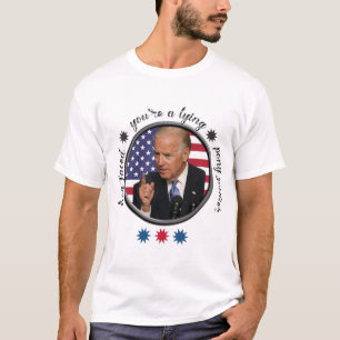 Joe Biden - Du bist ein Lügner, ein mit Hunden kon T-Shirt