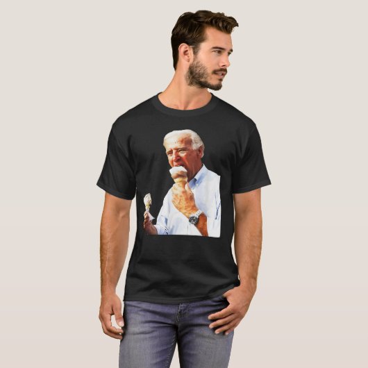 Joe Biden Eating Ice Cream , Bidens 4. Juli Spezie T-Shirt (Vorne ganz)