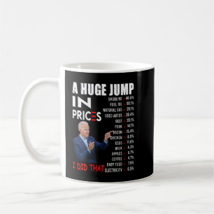 Joe Biden einen gewaltigen Preissprung, den ich di Kaffeetasse
