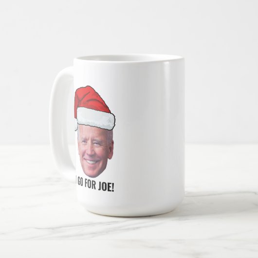 Joe Biden Face Kaffeetasse (Vorderseite Links)