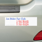 Joe Biden-Fanclub: Autoaufkleber (Auf Auto)