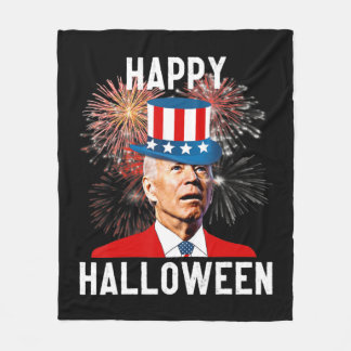 Joe Biden freut sich Halloween zum Spaß im Juli Fleecedecke