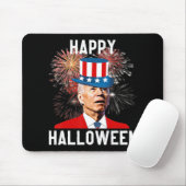 Joe Biden freut sich Halloween zum Spaß im Juli Mousepad (Mit Mouse)