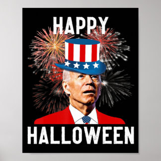 Joe Biden freut sich Halloween zum Spaß im Juli Poster