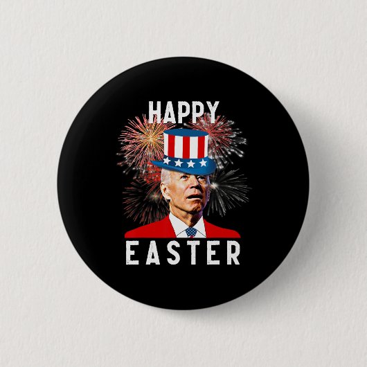 Joe Biden freut sich über Ostern zum sonnigen 4. J Button (Vorderseite)