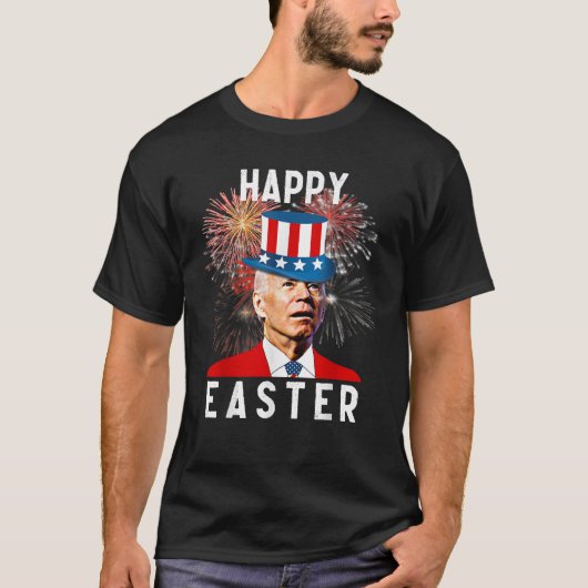 Joe Biden freut sich über Ostern zum sonnigen 4. J T-Shirt (Vorderseite)