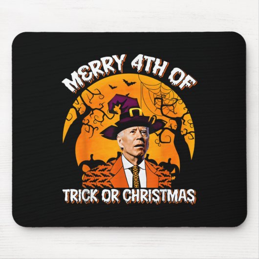 Joe Biden Frohe 4. Halloween-Streich oder Süßigkei Mousepad (Vorne)