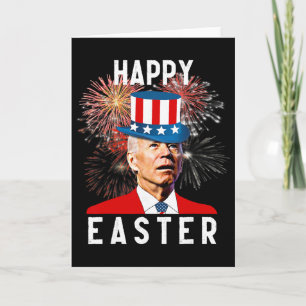 Joe Biden Frohe Ostern zum lustigen 4. Juli  Karte