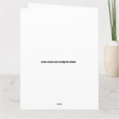 JOE BIDEN FUNNY BIRTHDAY Grußkarten Karte (Rückseite)