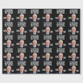 JOE BIDEN FUNNY BIRTHDAY KACKTE WRAPPING PAPER GESCHENKPAPIER (Flach)