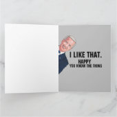 JOE BIDEN FUNNY BIRTHDAY SIE SEHEN SO JUNG KARTE (Innenseite)