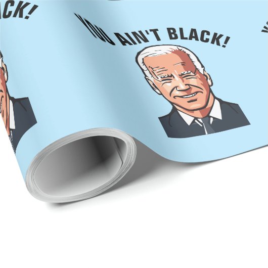 JOE BIDEN FUNNY BIRTHDAY WRAPPING PAPIER GESCHENKPAPIER (Rolleneckpunkt)