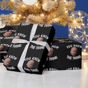 JOE BIDEN FUNNY CHRISTMAS WRAPPING PAPIER GESCHENKPAPIER