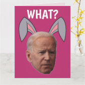 JOE BIDEN FUNNY EASTER BIG GREETCARDS KARTE (Gelbe Blume)
