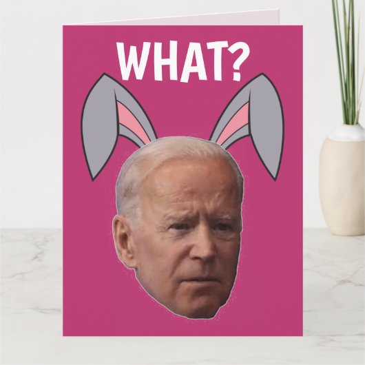 JOE BIDEN FUNNY EASTER BIG GREETCARDS KARTE (Vorderseite)