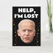 JOE BIDEN FUNNY I'M LOST, CHRISTMAS CARDS KARTE (Vorderseite)