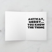 JOE BIDEN FUNNY I'M LOST, CHRISTMAS CARDS KARTE (Innenseite)