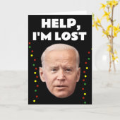 JOE BIDEN FUNNY I'M LOST, CHRISTMAS CARDS KARTE (Gelbe Blume)