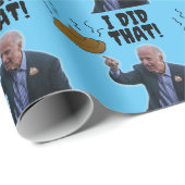 JOE BIDEN FUNNY KACKTE CHRISTMAS WRAPPING PAPIER GESCHENKPAPIER (Rolleneckpunkt)