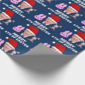 JOE BIDEN FUNNY KONFUSIERTE CHRISTMAS WRAPPING PAP GESCHENKPAPIER (Ecke)