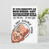 JOE BIDEN FUNNY PARTY CUSTOM Einladungen (Stehend Vorderseite)