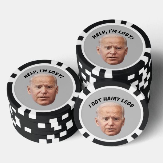 JOE BIDEN FUNNY POKER CHIPS (Stapel)