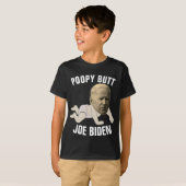 JOE BIDEN FUNNY POPPY HINTERN KIDS T - Shirt (Vorne ganz)