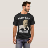 JOE BIDEN FUNNY POPPY HINTERN lustige T - Shirt (Vorne ganz)