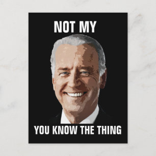 JOE BIDEN FUNNY POSTCARDS POSTKARTE