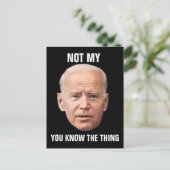 JOE BIDEN FUNNY POSTCARDS POSTKARTE (Stehend Vorderseite)