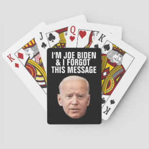 JOE BIDEN FUNNY VERGESSEN DIESE NACHRICHT SPIELKAR SPIELKARTEN