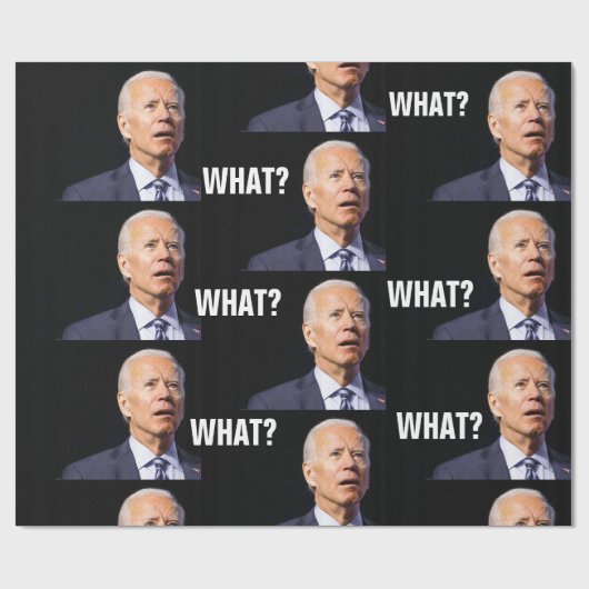 JOE BIDEN FUNNY WRAPPING PAPIER GESCHENKPAPIER (Flach)