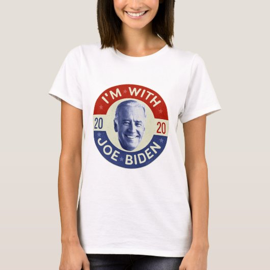 Joe Biden für das demokratische Foto Retro im Jahr T-Shirt (Vorderseite)