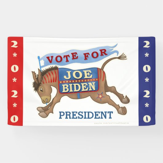 Joe Biden für den Präsidenten 2020, Demokrat Donke Banner (Horizontal)