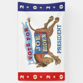 Joe Biden für den Präsidenten 2020, Demokrat Donke Banner (Vertikal)