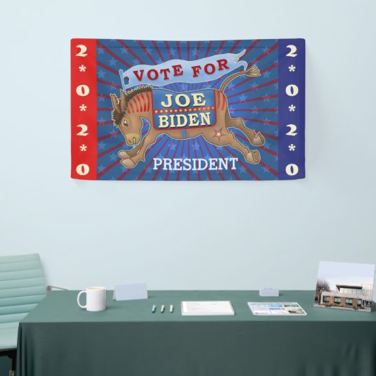 Joe Biden für den Präsidenten 2020, Demokrat Donke Banner (Messeveranstaltung)