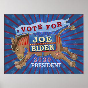 Joe Biden für den Präsidenten 2020, Demokrat Donke Poster
