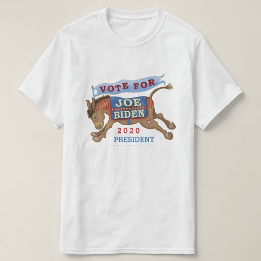 Joe Biden für Esel 2020 Präsidenten-Demokrat T-Shirt (Design vorne)