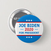 Joe Biden für Präsident 2020 Button (Vorne & Hinten)