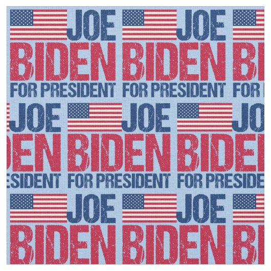 Joe Biden für Präsident 2020 Stoff (Nahaufnahme)