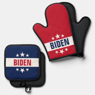 Joe Biden für Präsident 2024 Ofenhandschuh & Topflappen-Set