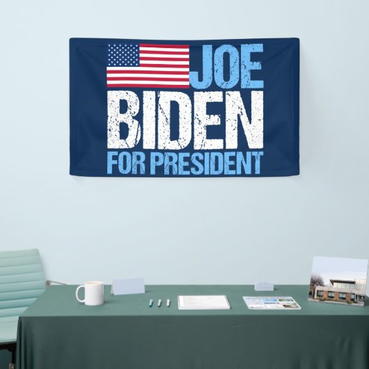 Joe Biden für Präsident Banner (Messeveranstaltung)