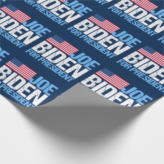 Joe Biden für Präsident Geschenkpapier (Ecke)