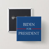 Joe Biden für Präsidenten Red White und Blau Button (Vorne & Hinten)